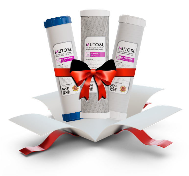 Tặng 3 bộ lõi lọc